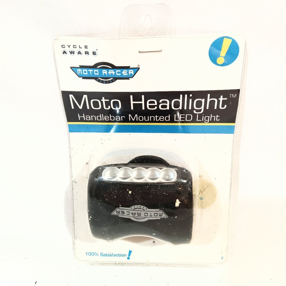 Moto Racer Moto Headlight Handlebar Mounted LED Light